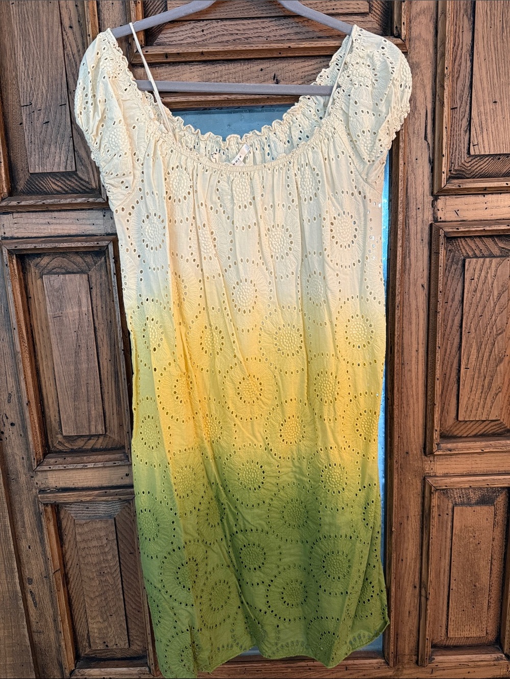 Max Studio Ombre Eyelet Boho Dress